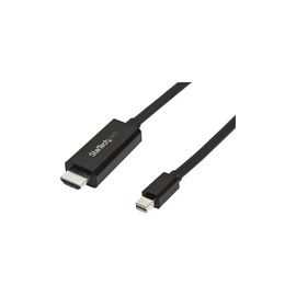 Mini DisplayPort to HDMI Adapter cable - mDP to HDMI Adapter with Built-in Cable - Black - 3 m (10 ft.) - Ultra HD 4K 30Hz