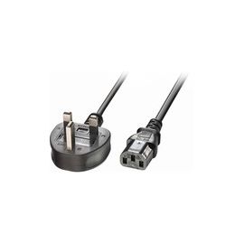 LINDY 2m IEC-Netzkabel UK