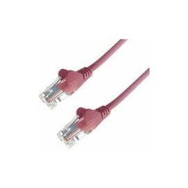 10M PINK RJ45 CAT6 UTP STR/FLUSH MOULDED/24AWG