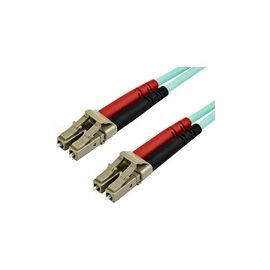 7m OM3 LC to LC Multimode Duplex Fiber Optic Patch Cable - Aqua - 50/125 - LSZH Fiber Optic Cable - 10Gb (A50FBLCLC7)