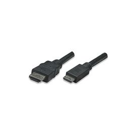 Kabel Monitor MANHATTAN HDMI-St.> HDMI-St.(mini) 1,8m [bk]
