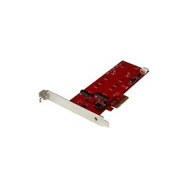 2x M.2 SSD Controller Card - PCIe - PCI Express M.2 SATA III Controller - NGFF Card Adapter
