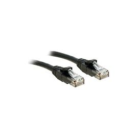 LINDY Cat.6 U/UTP Kabel, schwarz, 10m