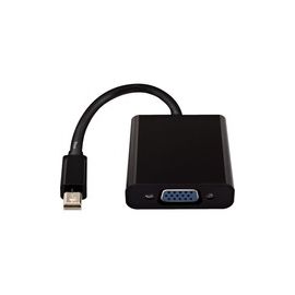 Mini DP to VGA Black Adaptor Mini Displayport to VGA BLK Adpt