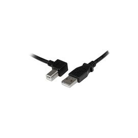 2m USB 2.0 A to Left Angle B Cable - M/M