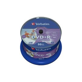 DVD+R 4.7GB 16X Photo Ink Printable 50PK Spindle