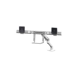 HX DESK DUAL MONITOR ARM WHITE