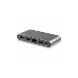 USB C Multiport Adapter - Dual 4K Monitor - Windows - USB-C to Dual 4K HDMI Adapter - 2x USB-A Ports - 100W PD 3.0 - GbE