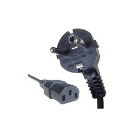 2m European mains power lead Schuko to IEC Female (C13)