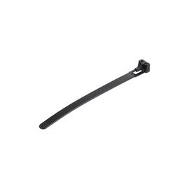 100 PACK OF RESEALABLE ZIP TIE - 5 - BLACK
