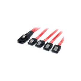 50cm Serial Attached SCSI SAS Cable - SFF-8087 to 4x Latching SATA