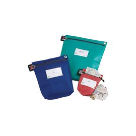 Versapak Cash Bag Tamper-Evident Zip Heavyweight Material Small W178xD50xH152mm Red Ref CCB0
