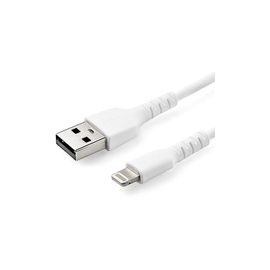 1m 3.3 ft USB to Lightning Cable - Apple MFi Certified - Dupont Kevlar fiber shelters the heavy duty Lightning cable from the stress of frequent bends and twists - Durable Lightning cable with extended strain relief tested to tolerate 10 000 plus bend cyc
