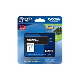 Lettering Tape, 1" Size, White/Black
