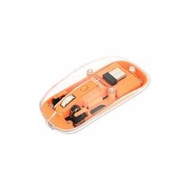 TRANSPARENT/ORANG WIRELES MOUSE 2.4GHZ BLACK USB-A 1200DPI