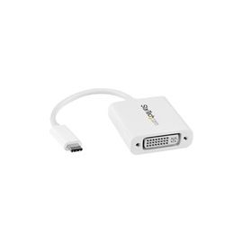 USB-C to DVI adapter - USB Type-C to DVI Video Converter for MacBook, Chromebook, Dell XPS or other USB C Devices - White