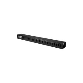 Vertical Cable Organizer with Finger Ducts - Vertical Cable Management Panel - Rack-Mount Cable Raceway - 0U - 3 ft.
