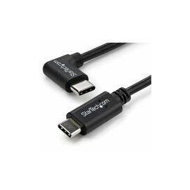 1m 3 ft Right Angle USB-C Cable M/M - USB 2.0 - USB Type C Cable - 90 degree USB-C Cable - USB C to USB C Cable - USB-C Charge Cable