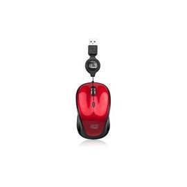 RETRACTABLE OPTICAL MOUSE RED USB CONNECTOR