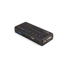 4P MINI USB KVM W/ CBL AND AUDIO SWITCHING