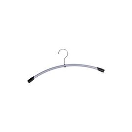 Pk6 Coat Hangers Silver Metal Alba