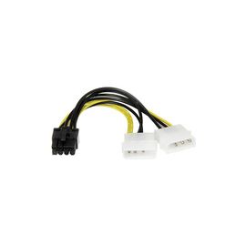 StarTech.com 6in LP4 to 8 Pin PCI Express Video Card Power Cable Adapter - 8 pin internal power (M) - 4 pin ATX12V (M) - 15.2 cm