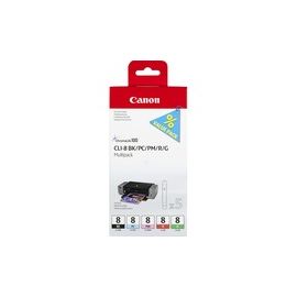 CLI-8 BK/PC/PM/R/G BLISTERD INK MULTI PACK