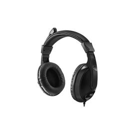 MULTIMEDIA HEADSET W/MICROPHONE 3.5MM CONN INLINE VOL CONTROL