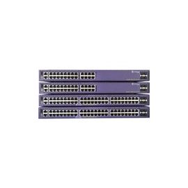 Summit X450-G2 24 10/100/1000BASE-T POE+, 4 10GBASE-X unpopulated SFP+, two 21Gb stacking ports), 2 unpopulated power supplyslots, fan module slot (unpopulated), ExtremeXOS Edge license
