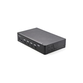 4 Port HDMI KVM Switch 4K 60Hz UHD HDR, HDMI 2.0 Single Monitor, 2 Port USB 3.0 Hub, 4x USB HID, Audio, Hotkey Switching, TAA