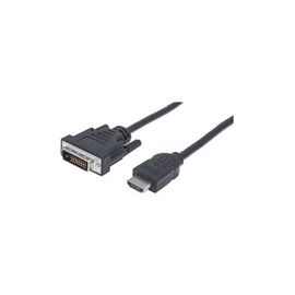 MANHATTAN HDMI MACHO A DVI-D 24+1 MACHO, ENLACE DUAL, NEGRO,1.8N