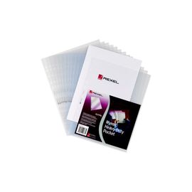 Rexel Nyrex Pocket PVC Clear Pack of 25 NRBA42 11031