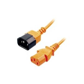LINDY 0,5m IEC Verlaengerung, orange