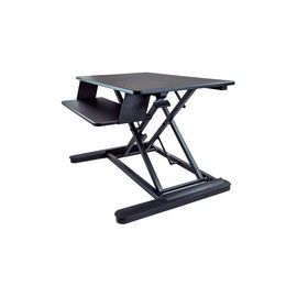 Sit Stand Desk Converter - Large 35in Work Surface - Adjustable Stand up Desk - One-Touch Height Adjustment - For Two Monitors up to 24" or One 30"