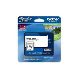 Lettering Tape, 1-1/2" Size, Black/White
