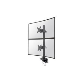 NewStar FPMA-D960DVBLACKPLUS - Desk mount for 2 LCD displays - black - screen size: 17""-49""