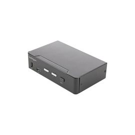 2 Port HDMI KVM Switch 4K 60Hz UHD HDR, HDMI 2.0 Single Monitor, 2 Port USB 3.0 Hub, 4x USB HID, Audio, Hotkey Switching, TAA
