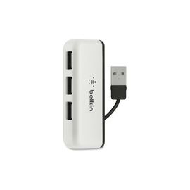 HUB 4PORT USB 2.0 TRAVEL COMPACT/ WHITE