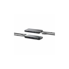 PORTABLE DOCK FOR MAC 10-IN-1 DUAL DISPLAY 4K SUPP DARK GREY