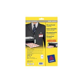 AVERY Einsteckschilder 40x75mm mikroperforiert 190g 20 Boegen