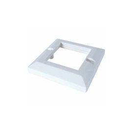 AV FACE PLATE 2MOD 86X86 WHITE 86 X 86MM BEVELLED EDGE - WHITE