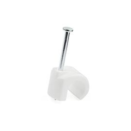 100 PACK OF NAIL MOUNTED CABLE CLIP - LARGE