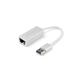 USB 3.0 to Gigabit Network Adapter - Silver - Sleek Aluminum Design Ideal for MacBook, Chromebook or Tablet