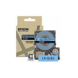 Epson LK-5LBJ Black on Matte Blue Tape Cartridge 18mm - C53S672081