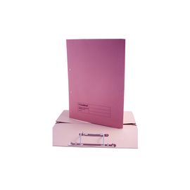 Guildhall Transfer Spring Files with Inside Pocket 315gsm 38mm Foolscap Pink Ref 349-PNKZ [Pack 25]