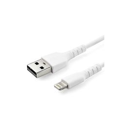 2m 6.6 ft USB to Lightning Cable - Apple MFi Certified - Dupont Kevlar fiber shelters the heavy duty Lightning cable from the stress of frequent bends and twists - Extended strain relief tested to tolerate 10 000 plus bend cycles at a 180 degree angle - L