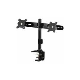 DUAL MONITOR STAND WITH DESK CLAMP