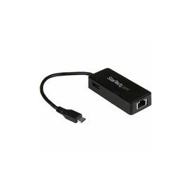 USB-C to Gigabit Network Adapter with Extra USB Port - USB 3.1 Type-C Gen 1 (5 Gbps)