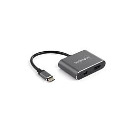 USB C Multiport Video Adapter - HDMI or Mini DisplayPort - 4K 60Hz -HDR- 2 in 1 USB Type C Adapter for HDMI or mDP (CDP2HDMDP)