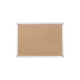 Cork Board, w/ Hardware, 3'x2', Aluminum Frame